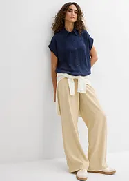 Chemisier manches courtes avec polyester recyclé, bonprix