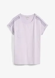 T-shirt ample avec dentelle, bonprix