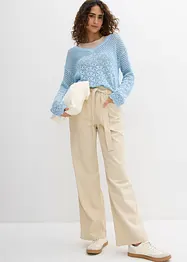 Pantalon 7/8 à taille élastiquée, 100% coton, bonprix