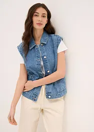Gilet sans manches en jean, bonprix