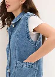 Gilet sans manches en jean, bonprix
