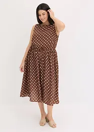 Robe midi avec lien à nouer, bonprix
