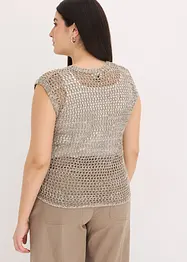 Top en grosse maille ajourée, bonprix