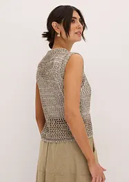 Top en grosse maille ajourée, bonprix