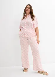 Blouse manches courtes à carreaux, bonprix