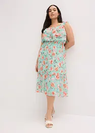 Robe imprimée col Bardot, bonprix