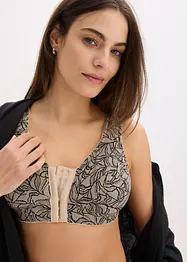 Lot de 2 soutiens-gorge sans armatures à fermeture devant, coton, bonprix