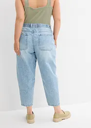 Jean barrel taille mi-haute peu extensible, cropped, bonprix