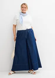 Jean large, taille mi-haute et élastiquée, bonprix