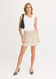 Mini-jupe plissée, bonprix