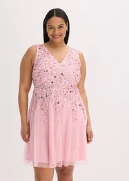 Robe courte à sequins, bonprix
