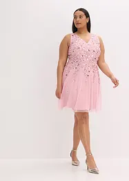 Robe courte à sequins, bonprix