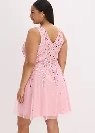 Robe courte à sequins, bonprix