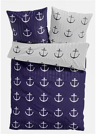 Parure de lit réversible motif ancres, bonprix