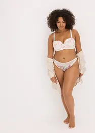 Soutien-gorge balconnet avec broderies imprimées, bonprix
