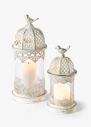 Lanternes de jardin en verre (ens. 2 pces), bonprix