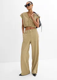 Top blouse raccourci, bonprix