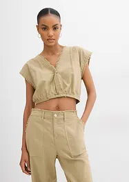 Top blouse raccourci, bonprix