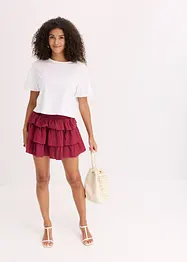 Mini-jupe 100% coton, bonprix