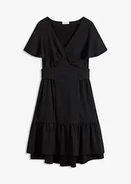 Robe légère en jersey crêpe avec manches papillon, bonprix