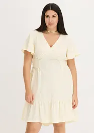 Robe légère en jersey crêpe avec manches papillon, bonprix