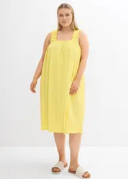 Robe en jersey crêpe gaufré, bonprix
