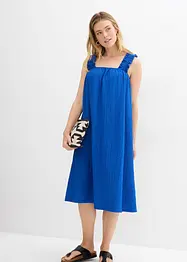 Robe en jersey crêpe gaufré, bonprix