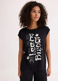 T-shirt long 100% coton, bonprix