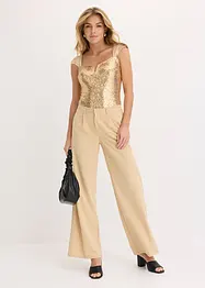 Body à sequins, bonprix