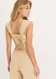 Body à sequins, bonprix