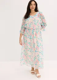 Robe longue en crêpe, bonprix