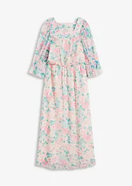 Robe longue en crêpe, bonprix
