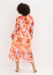 Robe en crêpe à volants, bonprix
