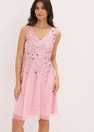 Robe courte à sequins, bonprix