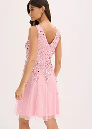 Robe courte à sequins, bonprix