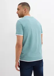 Lot de 2 T-shirts 2 en 1, bonprix