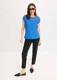 Blouse en dentelle cordée, bonprix
