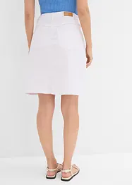 Jupe en jean, taille haute, extensible, bonprix