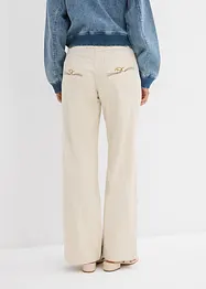 Jean large taille mi-haute et élastiquée, bonprix