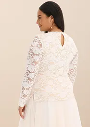 T-shirt manches longues en dentelle, bonprix