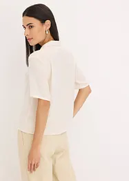 Chemisier en satin avec col à revers, bonprix