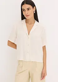 Chemisier en satin avec col à revers, bonprix