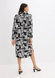 Robe-chemise imprimée et légère en lin majoritaire, bonprix