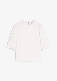Blouse manches courtes contenant du lin, bonprix