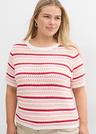 T-shirt en maille rayée, bonprix