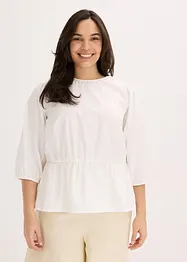 Blouse à manches bouffantes et dos original, bonprix