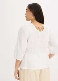 Blouse à manches bouffantes et dos original, bonprix