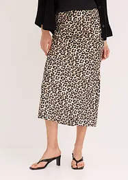 Jupe midi en satin, bonprix