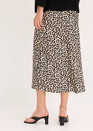 Jupe midi en satin, bonprix