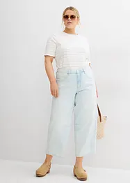 Jean balloon taille mi-haute, doux et raccourci, bonprix